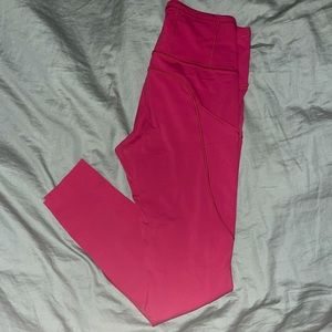 High Rise Fuschia Lululemon Leggings size 6
